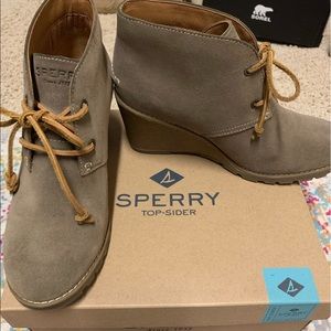 Sperry Suede Wedges